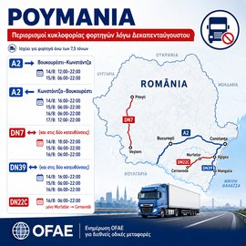 ROMANIA DRIVING RESTRICTIONS 15 AUG 2026